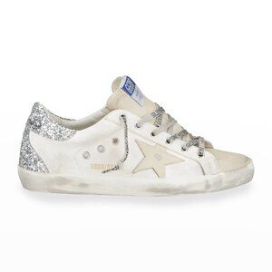 Golden Goose Superstar Glitter Low-Top Sneakers